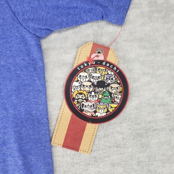 New! Retro Brand Tokyo Dachi BYU Graphic T-Shirt Mens Medium Blue Cougars‎ - Picture 6 of 7